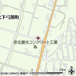 京都府京都市右京区京北下弓削町6-1周辺の地図