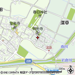 滋賀県愛知郡愛荘町深草234周辺の地図