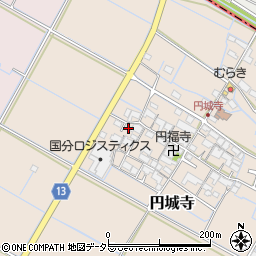 滋賀県愛知郡愛荘町円城寺393周辺の地図