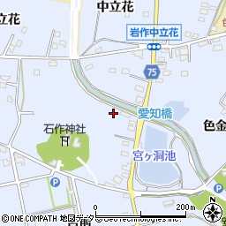 愛知県長久手市岩作宮後周辺の地図