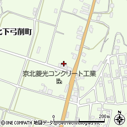 京都府京都市右京区京北下弓削町井下周辺の地図