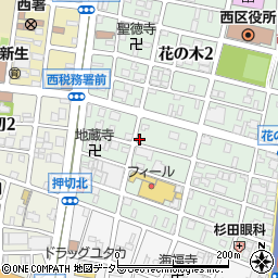 三和クリーニング花の木店周辺の地図