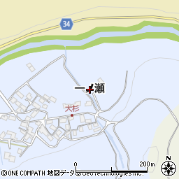 滋賀県犬上郡多賀町一ノ瀬周辺の地図