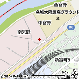 愛知県名古屋市中村区日比津町南宮野周辺の地図