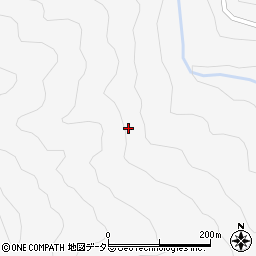 愛知県豊根村（北設楽郡）富山（田氣布）周辺の地図