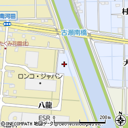 愛知県愛西市古瀬町（江向）周辺の地図