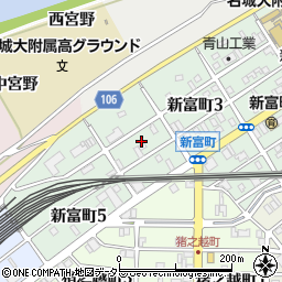 愛知県名古屋市中村区新富町4丁目周辺の地図
