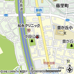 愛知県名古屋市名東区豊が丘810周辺の地図
