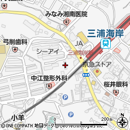 レオパレスみうらイチゴ駅周辺の地図