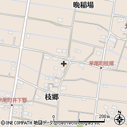 愛知県愛西市早尾町枝郷17周辺の地図
