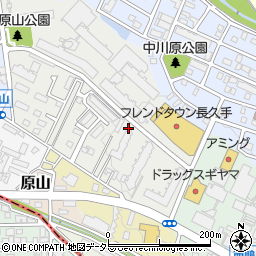 愛知県長久手市東原山周辺の地図