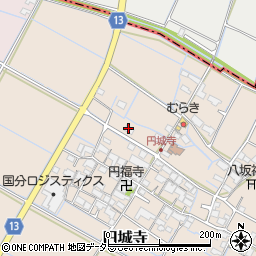 滋賀県愛知郡愛荘町円城寺428-1周辺の地図