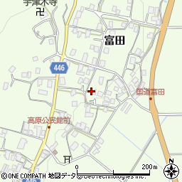 京都府船井郡京丹波町富田辻周辺の地図