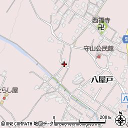 滋賀県大津市八屋戸周辺の地図