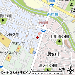 愛知県長久手市上川原22周辺の地図