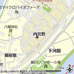 愛知県清須市土器野内宮野周辺の地図