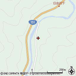 愛知県北設楽郡豊根村坂宇場二継橋周辺の地図