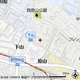 愛知県長久手市西原山32-8周辺の地図