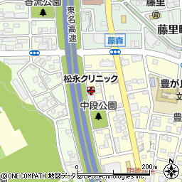 愛知県名古屋市名東区豊が丘208周辺の地図