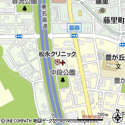 愛知県名古屋市名東区豊が丘206周辺の地図