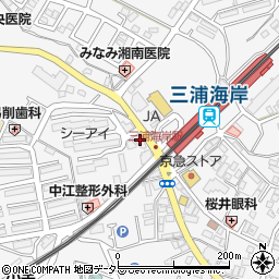 スルガ銀行三浦海岸支店周辺の地図