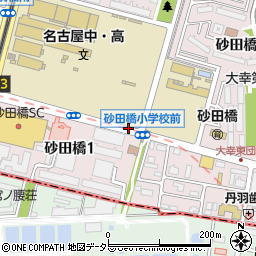 砂田橋小学校周辺の地図