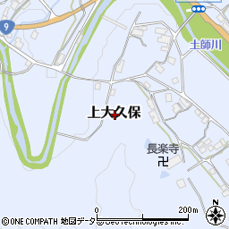 京都府船井郡京丹波町上大久保周辺の地図