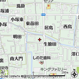 ローソンストア１００あま篠田店周辺の地図