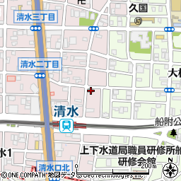 名古屋清水郵便局 ＡＴＭ周辺の地図