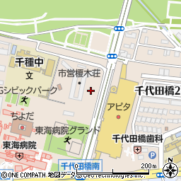 愛知県名古屋市千種区千代田橋周辺の地図