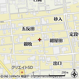 愛知県あま市中萱津周辺の地図