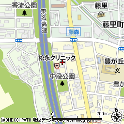 愛知県名古屋市名東区豊が丘205周辺の地図