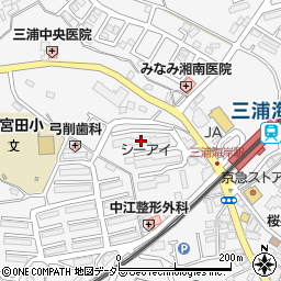 シーアイマンション三浦海岸１号棟周辺の地図