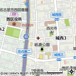 名古屋市西区城西3-19-15駐車場【5・10】周辺の地図