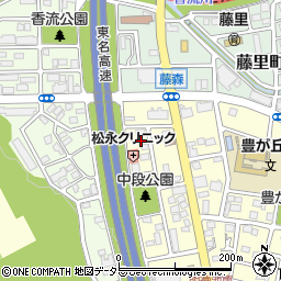愛知県名古屋市名東区豊が丘204周辺の地図