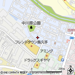 愛知県長久手市上川原12周辺の地図