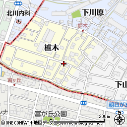 愛知県長久手市櫨木26-7周辺の地図