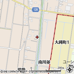 愛知県愛西市早尾町南川並周辺の地図