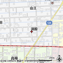 愛知県あま市甚目寺須原周辺の地図
