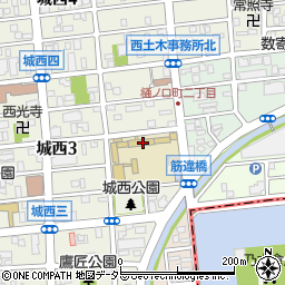 名古屋市立城西小学校　トワイライトスクール周辺の地図