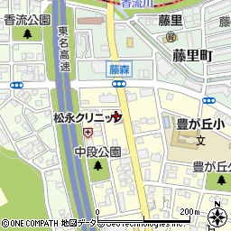 愛知県名古屋市名東区豊が丘802周辺の地図