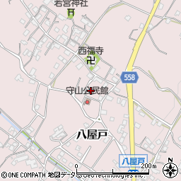 滋賀県大津市八屋戸365周辺の地図