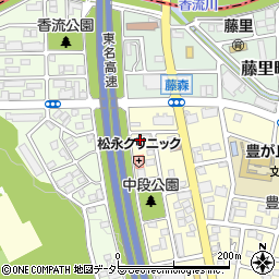 愛知県名古屋市名東区豊が丘202周辺の地図