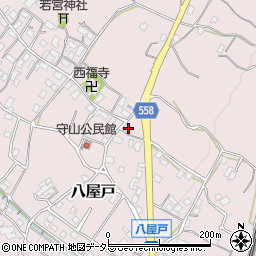 滋賀県大津市八屋戸380周辺の地図