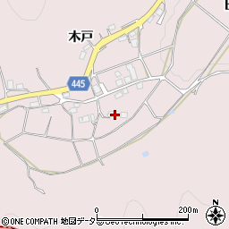 京都府南丹市日吉町上胡麻木戸脇周辺の地図