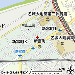 愛知県名古屋市中村区新富町2丁目周辺の地図