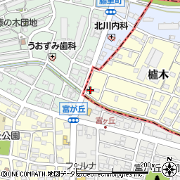 愛知県長久手市櫨木12-3周辺の地図