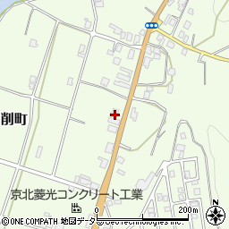 京都府京都市右京区京北下弓削町西溝周辺の地図