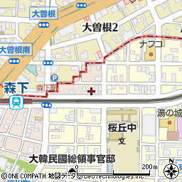 水道レスキュー名古屋市東区大曽根営業所周辺の地図