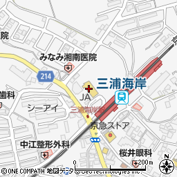 京急ストア三浦海岸店周辺の地図